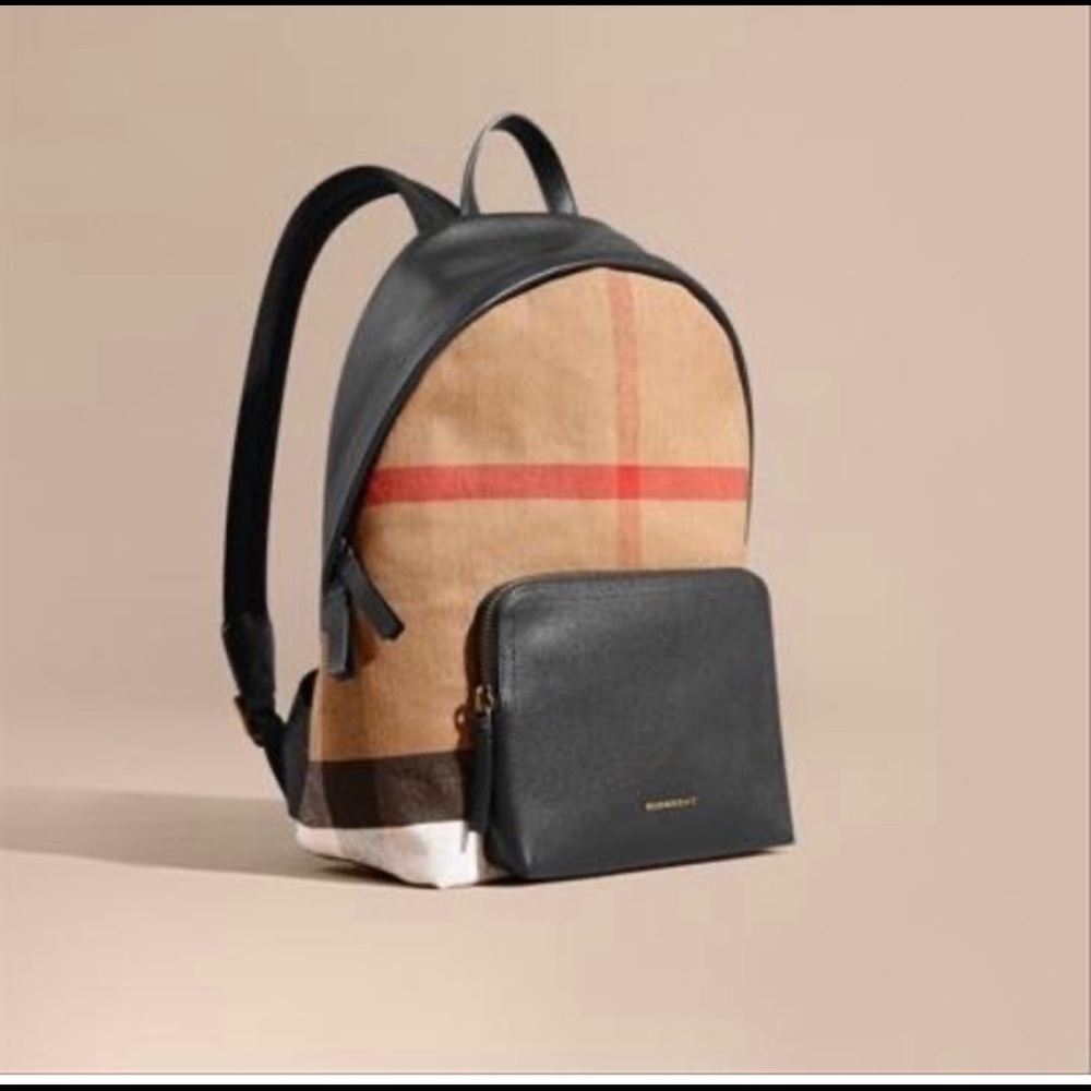 Authentic Burberry abbeydale canvas back pack